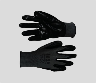 Guante Nylon Con Recubrimiento de Nitrilo